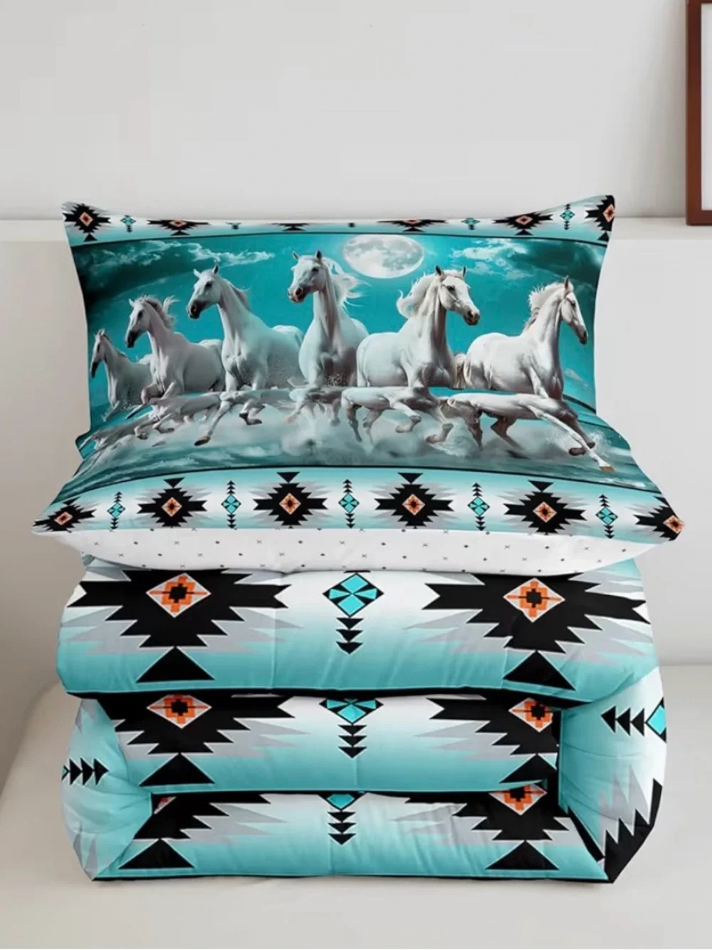 White Horse Dreamscape Comforter Set